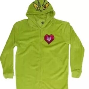 NWT Unisex Lime Green Heart Women's Pajama Onesie